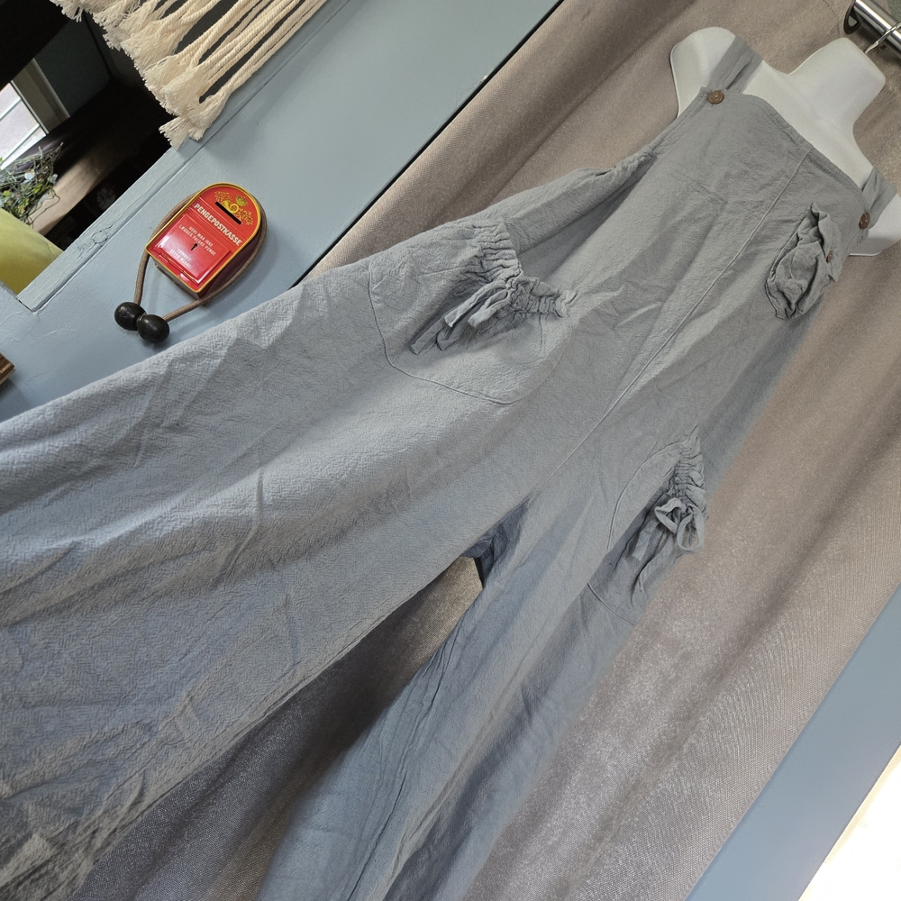 ⭐️Casual Gray Cotton Overalls⭐️ - Picture 2 of 8